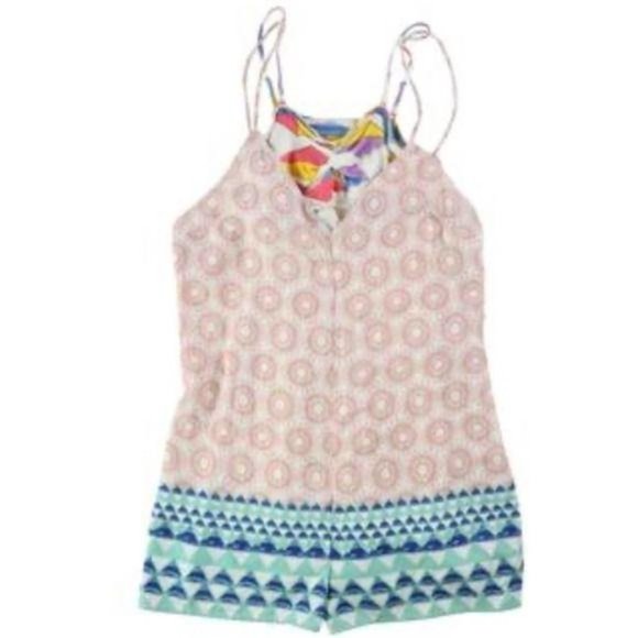 Free People Pink Sophia Shorts Romper Jumpsuit Small - Picture 2 of 10